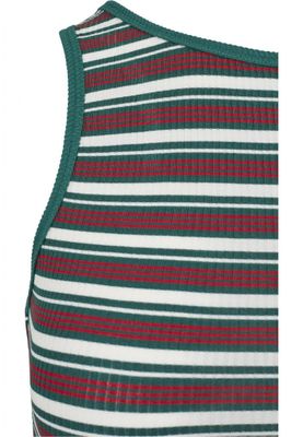 Stribet sweater uden arme