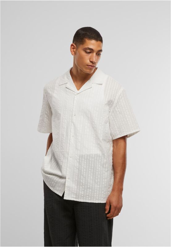 Seersucker Resort Skjorta – Vit