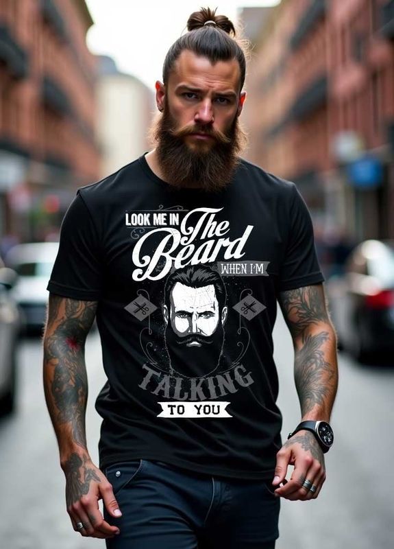 The Beard svart t-shirt