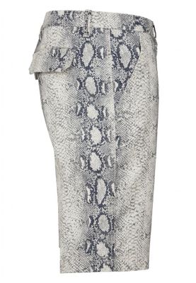 Snake patterned shorts men