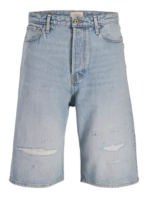 Coola jeansshorts i ekologisk bomull med revor