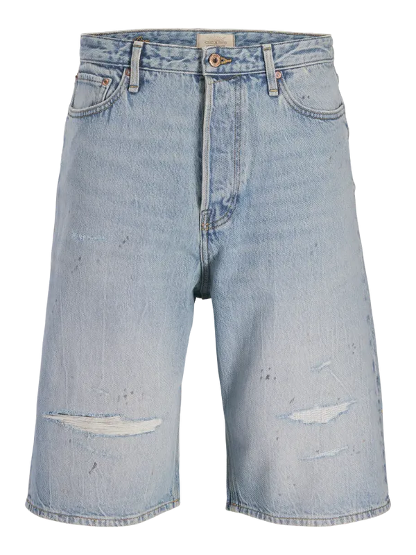 Coola jeansshorts i ekologisk bomull med revor