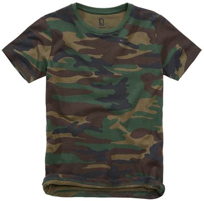 Woodland camo T-shirt kids