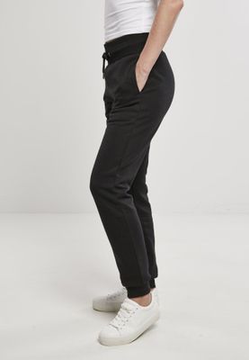 Black jogging pants with high waist lady
