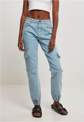 Ladies Organic Stretch Denim Cargo Pants