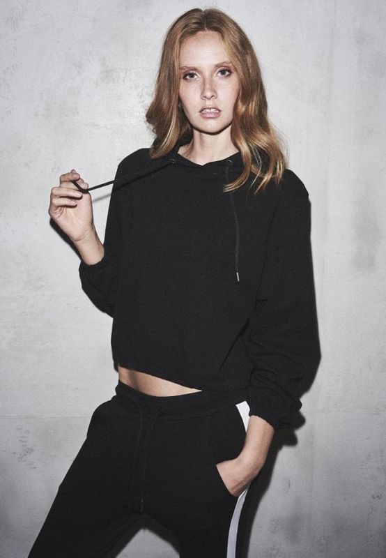 Ladies Heavy Jersey Batwing Hoody
