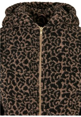 Ladies Short Oversized AOP Sherpa Jacket