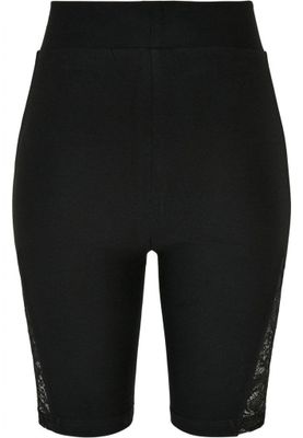 Short cycling pants with lace and high waist
