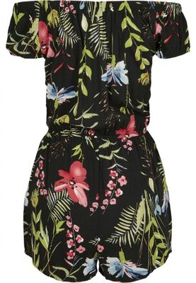 Short jumpsuit with pattern ladies