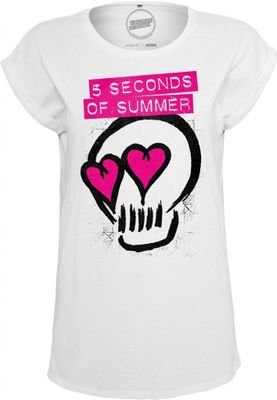 Five Seconds of Summer skull T-shirt ladies