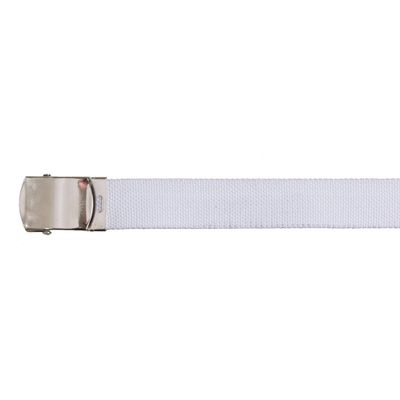 White fabric belt