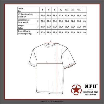 Vit og blårandig t-shirt herr