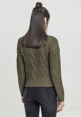Sweater with braid pattern lady