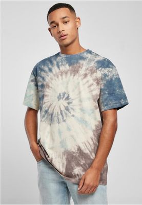 Oversize batikmönstrad T-shirt herr