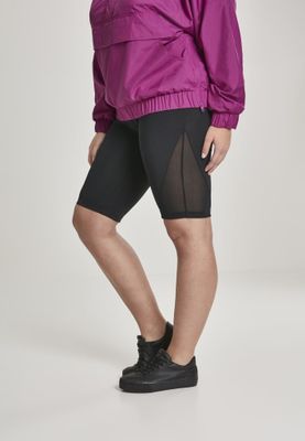 Black bicycle trousers with mesh detail lady
