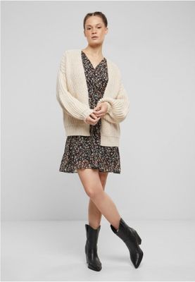 Women's thick knitted cardigan