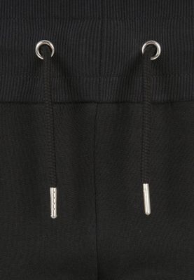 Black jogging pants with high waist lady
