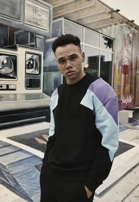 3-tone oversizse crewneck