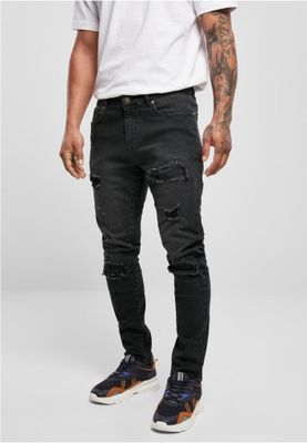 Heavy Destroyed Slim Fit Jeans