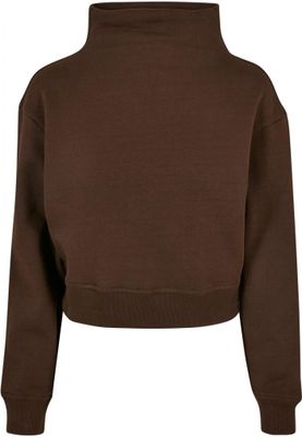 Ladies Organic Short High Neck Crew