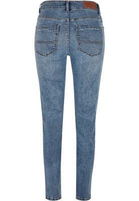 Ladies Mid Waist Skinny Jeans
