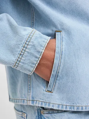 Jeansskjorta overshirt herr
