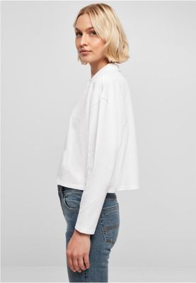Ladies Short Oversized Polo Longsleeve