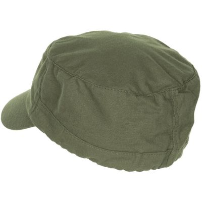Army cap with elastic fit