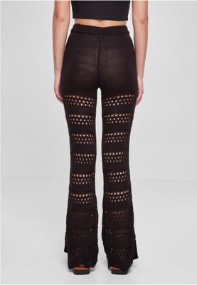 Crocheted flared leggings