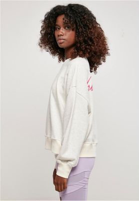 Ladies Oversized Rainbow Crewneck