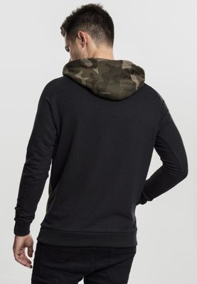 Camo Contrast Raglan Hoody