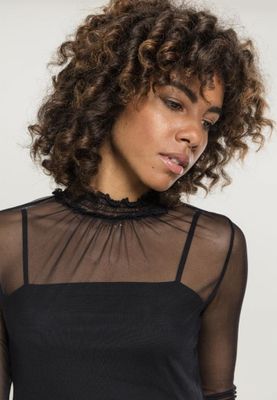Ladies Double Layer Mesh L/S