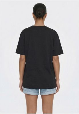 T-shirt för dam i bomullsjersey – svart