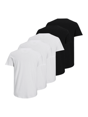 5-pack long T-shirt with round end