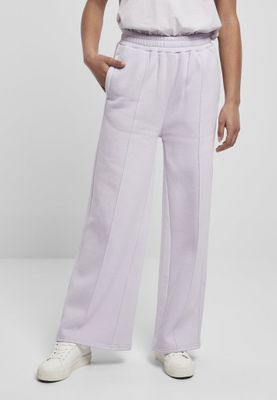 Straight and at soft ice trousers with press crease lady