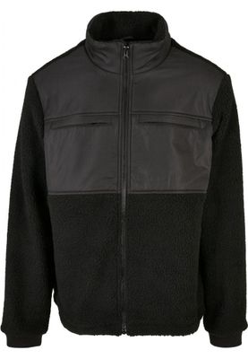 Patched Sherpa Jacket