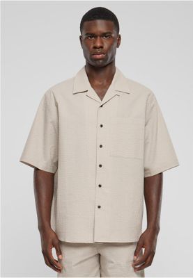Relaxed Seersucker Short Sleeve Shirt