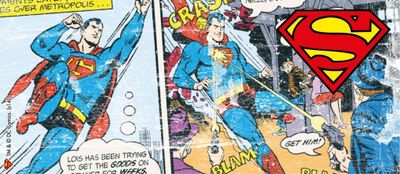 Superman Distressed Comic Strip kaffemugg