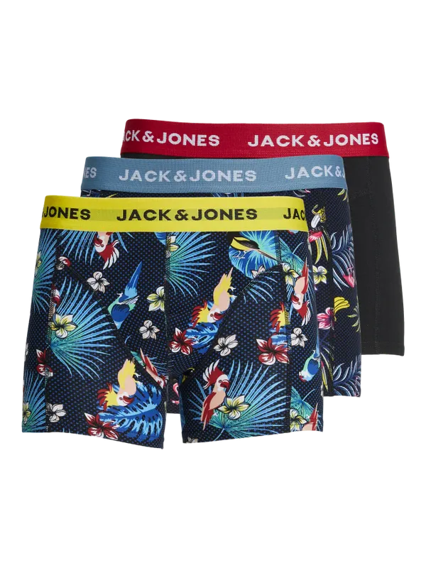 Jacflower boxershorts - 3-pack