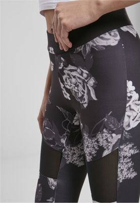 Mørkeblomstrede leggings