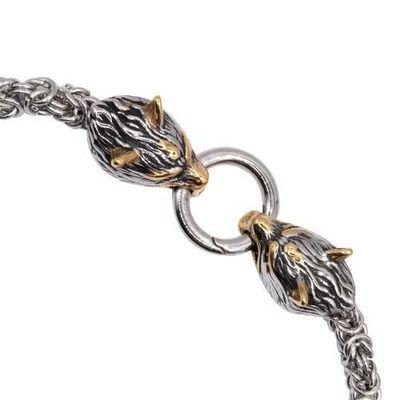 Fenris necklace with gold and silver color