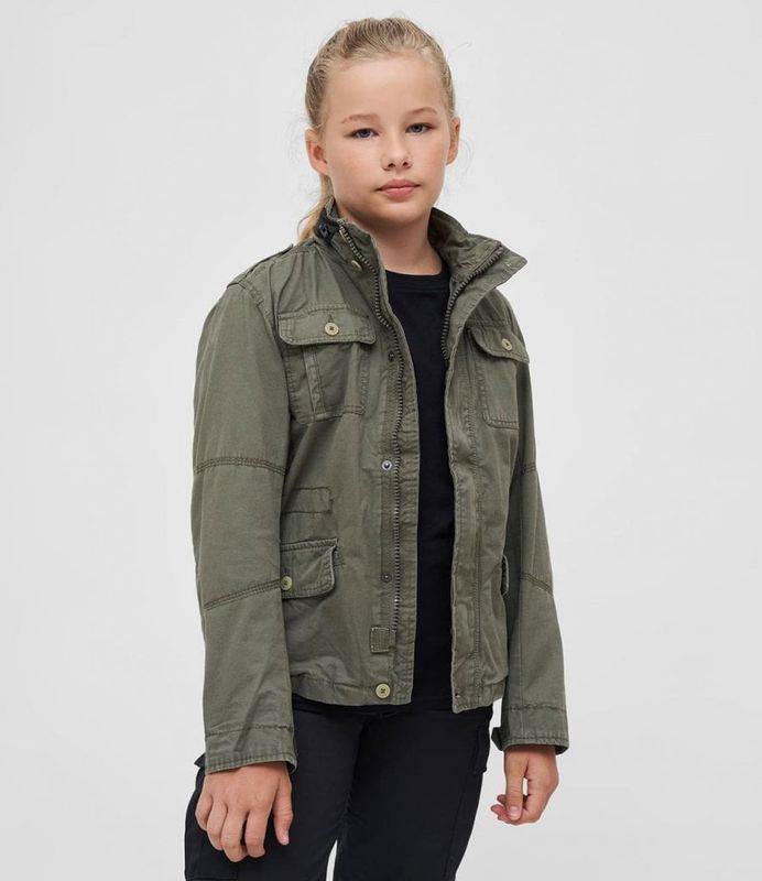 Britannia Olive Green Jacket - Kids