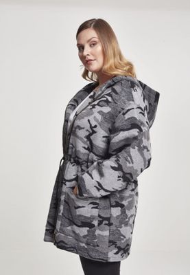 Camouflage oversize parka dam