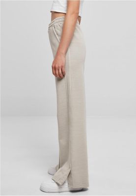 adies Heavy Terry Garment Dye Slit Pants