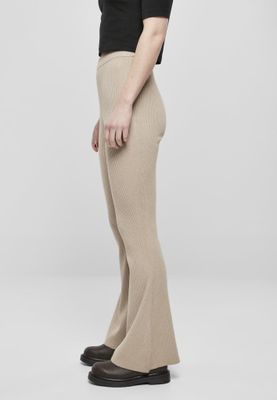 Ladies Rib Knit Bootcut Leggings