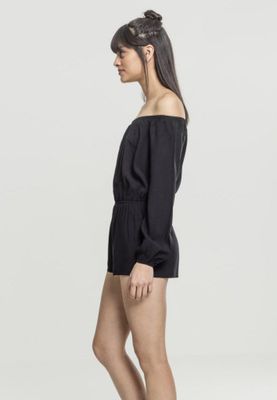 Long-sleeved jumpsuit with short pants