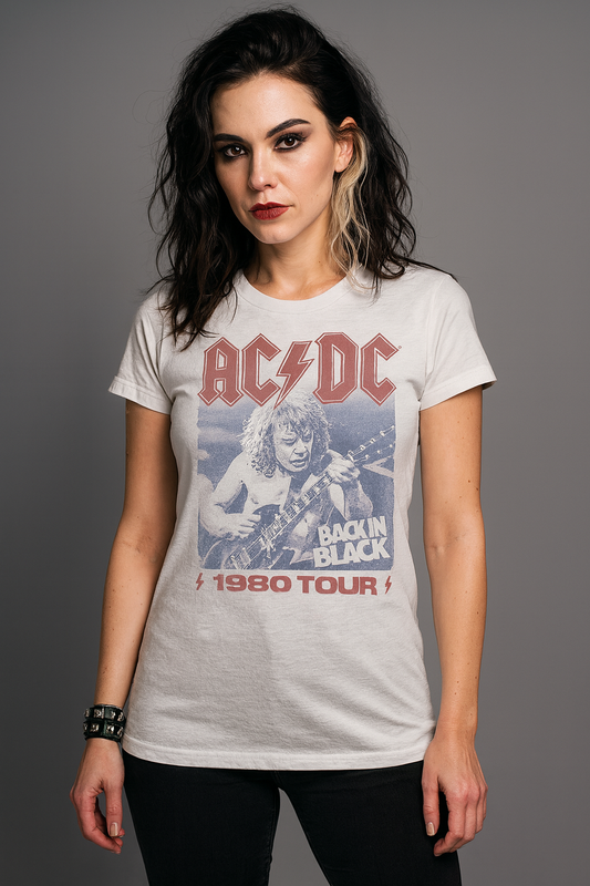 AC/DC - 1980 TOUR Girly Tee
