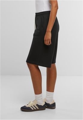Långa mjukisshorts för dam – svart