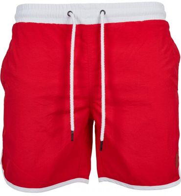 Retro Swimwear Red/White Mens