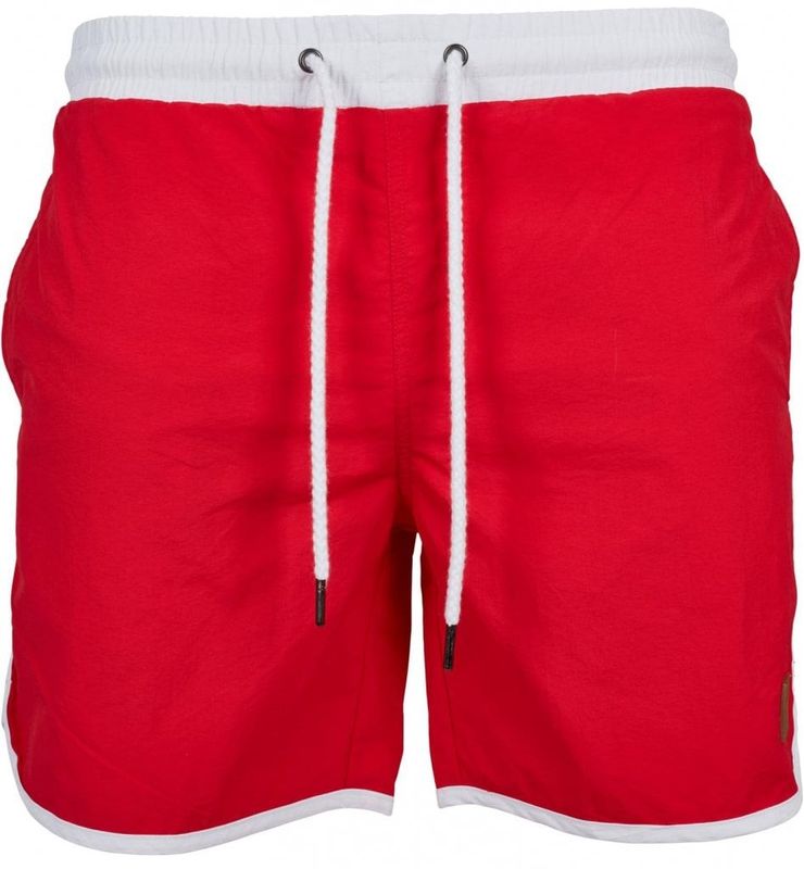 Retro Swimwear Red/White Mens